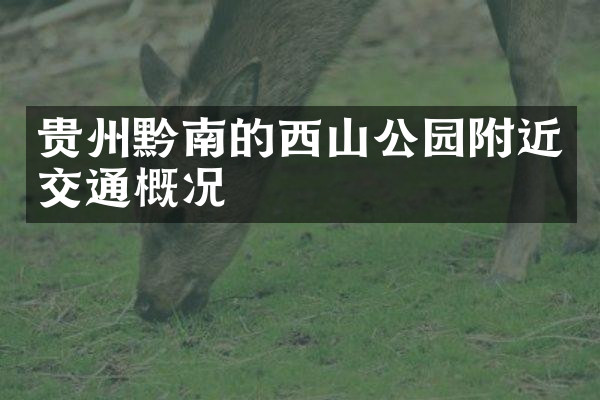 贵州黔南的西山公园附近交通概况