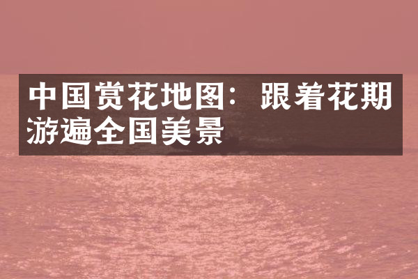 中国赏花地图：跟着花期游遍全国美景