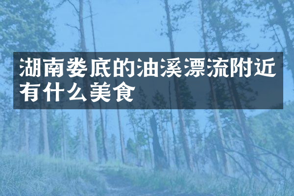 湖南娄底的油溪漂流附近有什么美食