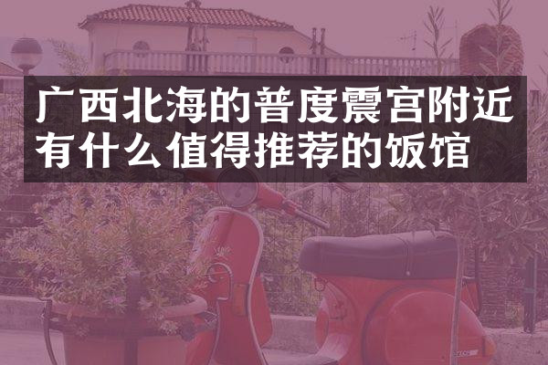 广西北海的普度震宫附近有什么值得推荐的饭馆吗