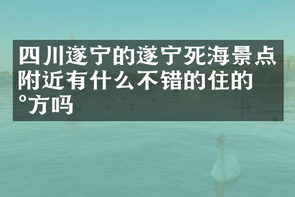 四川遂宁的遂宁死海景点附近有什么不错的住的地方吗
