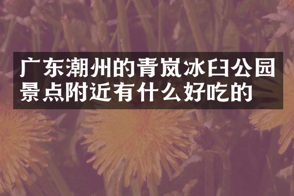 广东潮州的青岚冰臼公园景点附近有什么好吃的