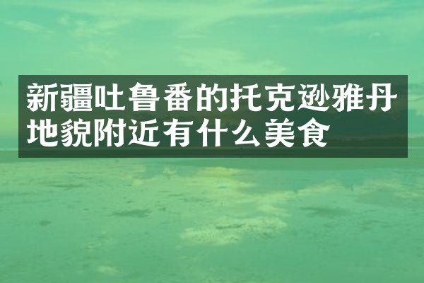 新疆吐鲁番的托克逊雅丹地貌附近有什么美食