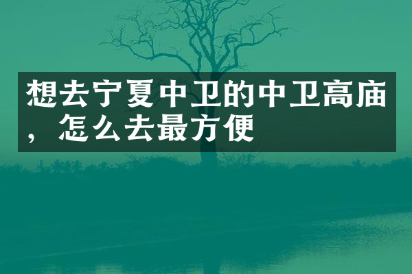 想去宁夏中卫的中卫高庙，怎么去最方便