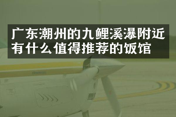 广东潮州的九鲤溪瀑附近有什么值得推荐的饭馆吗