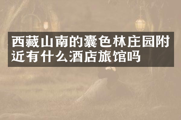 西藏山南的囊色林庄园附近有什么酒店旅馆吗