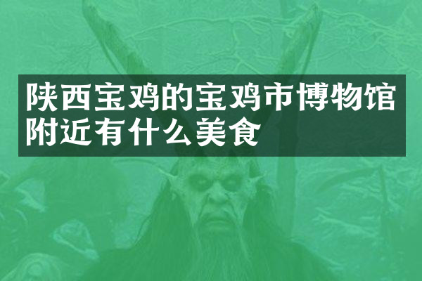 陕西宝鸡的宝鸡市博物馆附近有什么美食