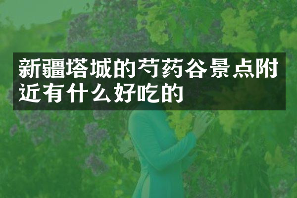 新疆塔城的芍药谷景点附近有什么好吃的
