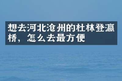 想去河北沧州的杜林登瀛桥，怎么去最方便