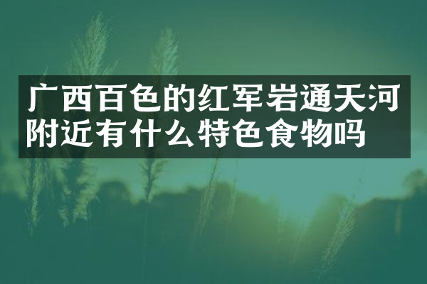 广西百色的红军岩通天河附近有什么特色食物吗