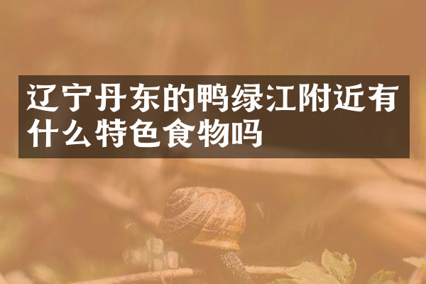 辽宁丹东的鸭绿江附近有什么特色食物吗