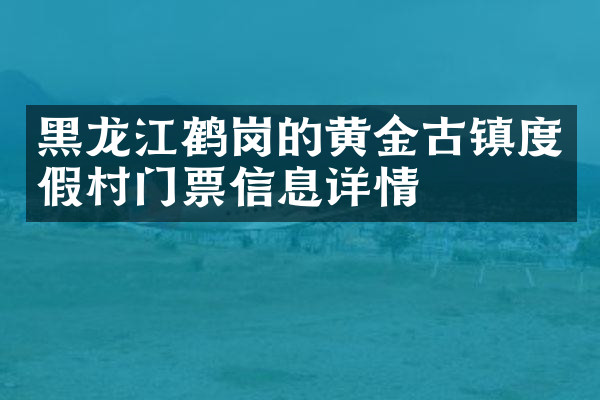 黑龙江鹤岗的黄金古镇度假村门票信息详情