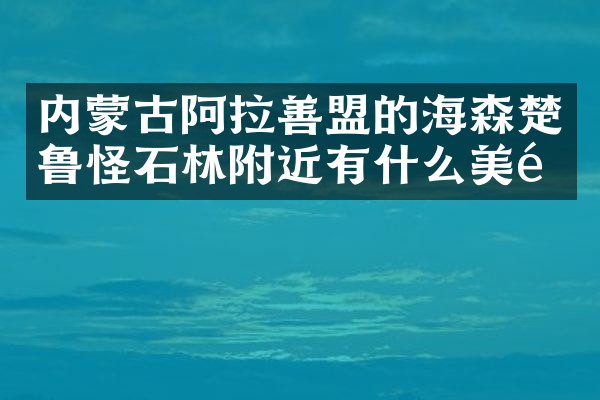 内蒙古阿拉善盟的海森楚鲁怪石林附近有什么美食