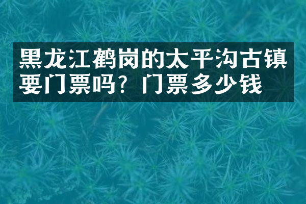 黑龙江鹤岗的太平沟古镇要门票吗？门票多少钱？