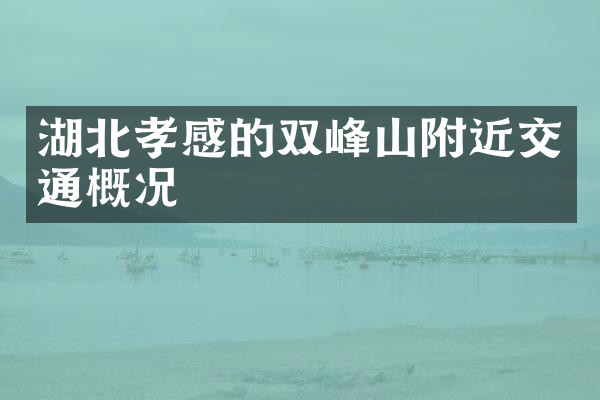 湖北孝感的双峰山附近交通概况