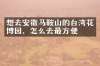 想去安徽马鞍山的台湾花博园，怎么去最方便