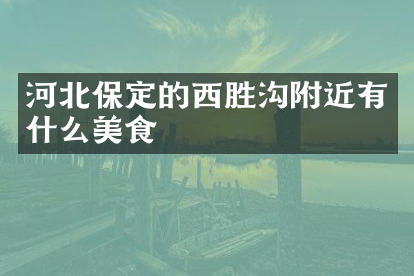 河北保定的西胜沟附近有什么美食
