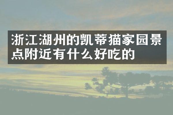 浙江湖州的凯蒂猫家园景点附近有什么好吃的