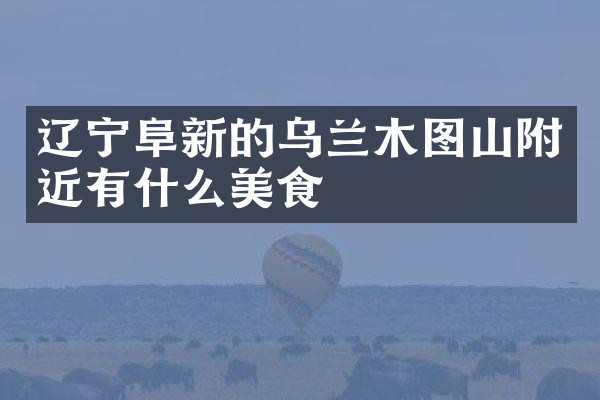辽宁阜新的乌兰木图山附近有什么美食