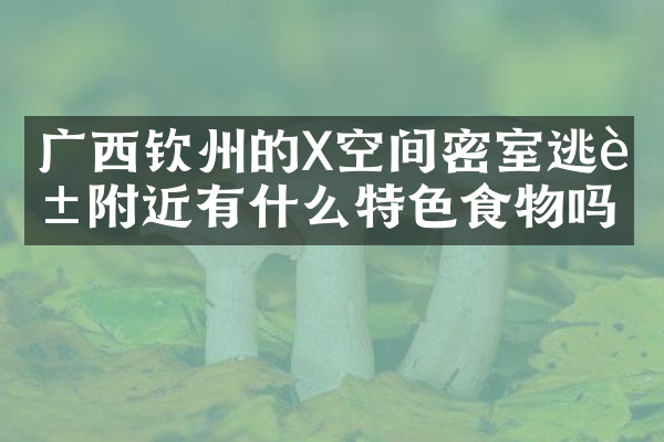广西钦州的X空间密室逃脱附近有什么特色食物吗