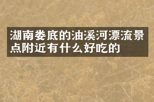 湖南娄底的油溪河漂流景点附近有什么好吃的