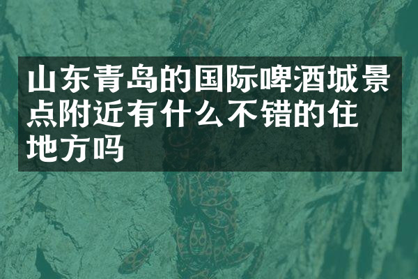 山东青岛的国际啤酒城景点附近有什么不错的住的地方吗