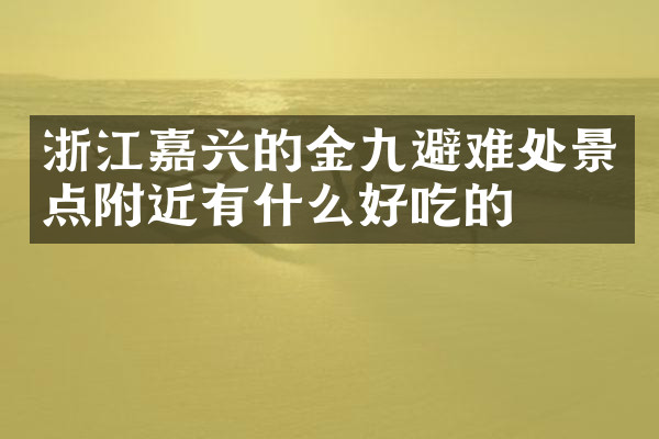 浙江嘉兴的金九避难处景点附近有什么好吃的