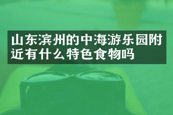 山东滨州的中海游乐园附近有什么特色食物吗