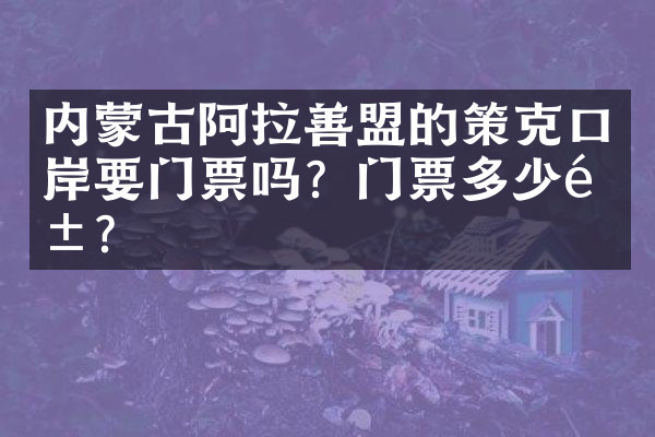 内蒙古阿拉善盟的策克口岸要门票吗？门票多少钱？