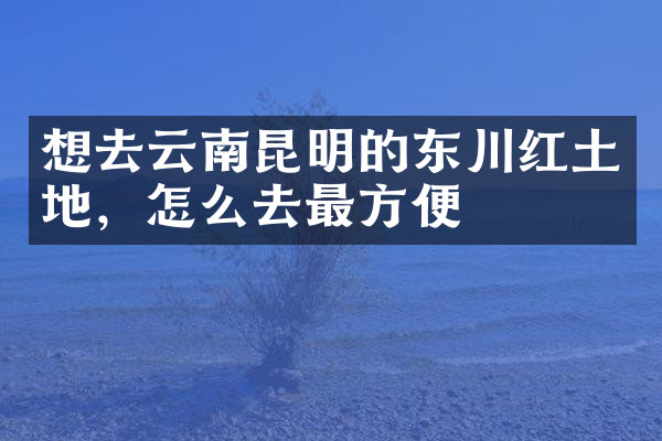 想去云南昆明的东川红土地，怎么去最方便