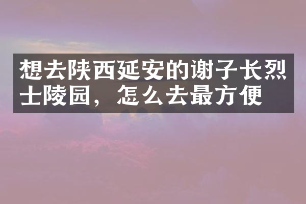 想去陕西延安的谢子长烈士陵园，怎么去最方便