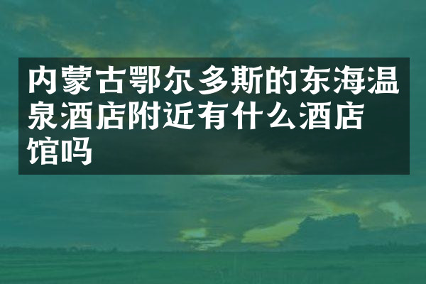 内蒙古鄂尔多斯的东海温泉酒店附近有什么酒店旅馆吗