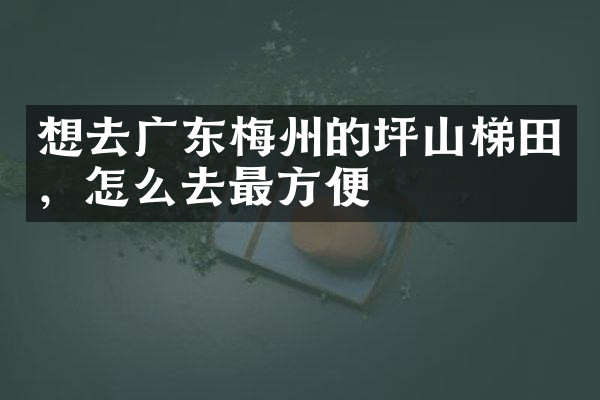 想去广东梅州的坪山梯田，怎么去最方便