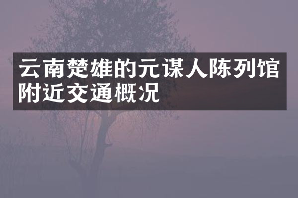云南楚雄的元谋人陈列馆附近交通概况