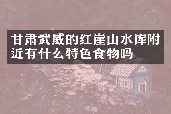 甘肃武威的红崖山水库附近有什么特色食物吗