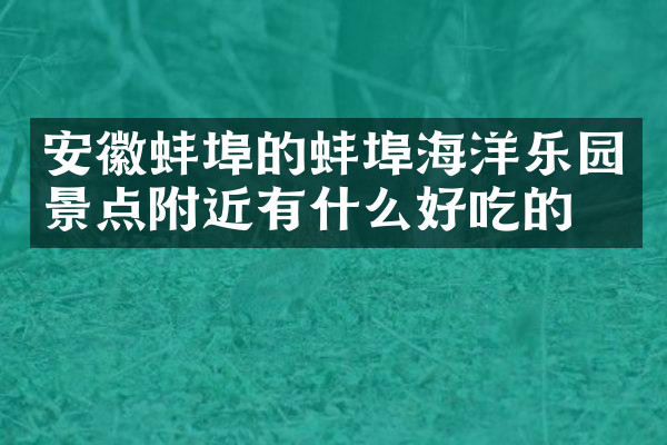 安徽蚌埠的蚌埠海洋乐园景点附近有什么好吃的