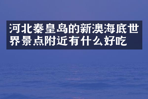 河北秦皇岛的新澳海底世界景点附近有什么好吃的