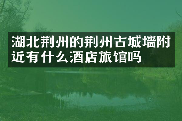 湖北荆州的荆州古城墙附近有什么酒店旅馆吗
