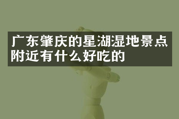 广东肇庆的星湖湿地景点附近有什么好吃的