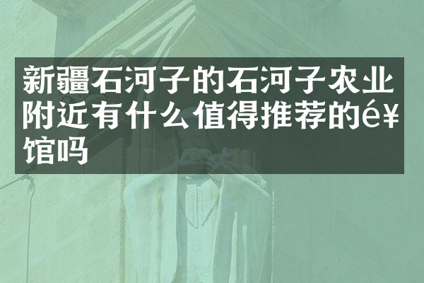 新疆石河子的石河子农业附近有什么值得推荐的饭馆吗