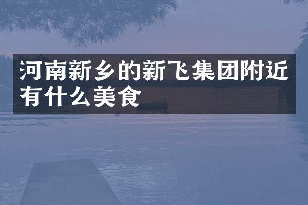 河南新乡的新飞集团附近有什么美食