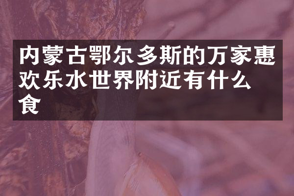 内蒙古鄂尔多斯的万家惠欢乐水世界附近有什么美食