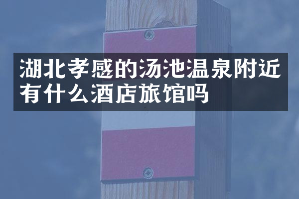 湖北孝感的汤池温泉附近有什么酒店旅馆吗
