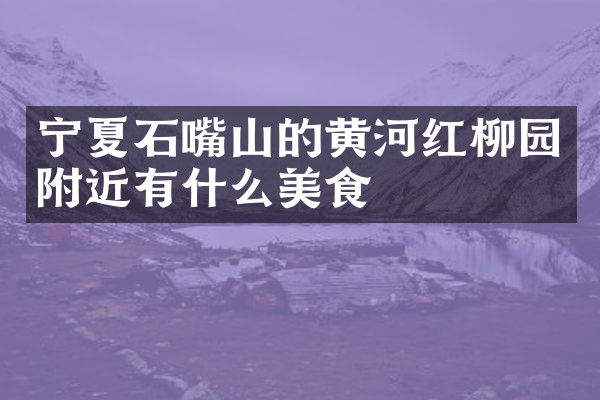 宁夏石嘴山的黄河红柳园附近有什么美食