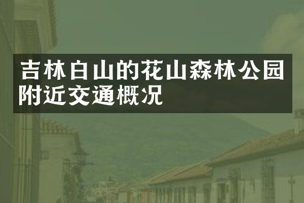 吉林白山的花山森林公园附近交通概况