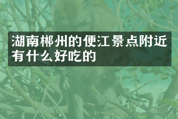 湖南郴州的便江景点附近有什么好吃的