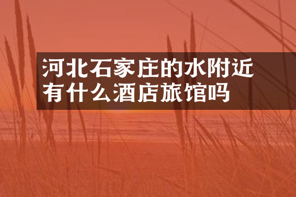 河北石家庄的沕沕水附近有什么酒店旅馆吗