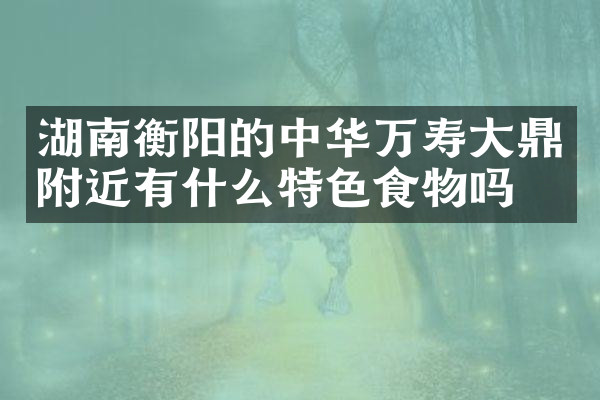 湖南衡阳的中华万寿大鼎附近有什么特色食物吗