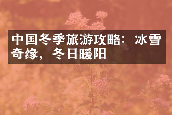 中国冬季旅游攻略：冰雪奇缘，冬日暖阳
