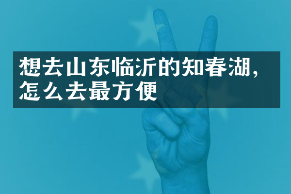 想去山东临沂的知春湖，怎么去最方便